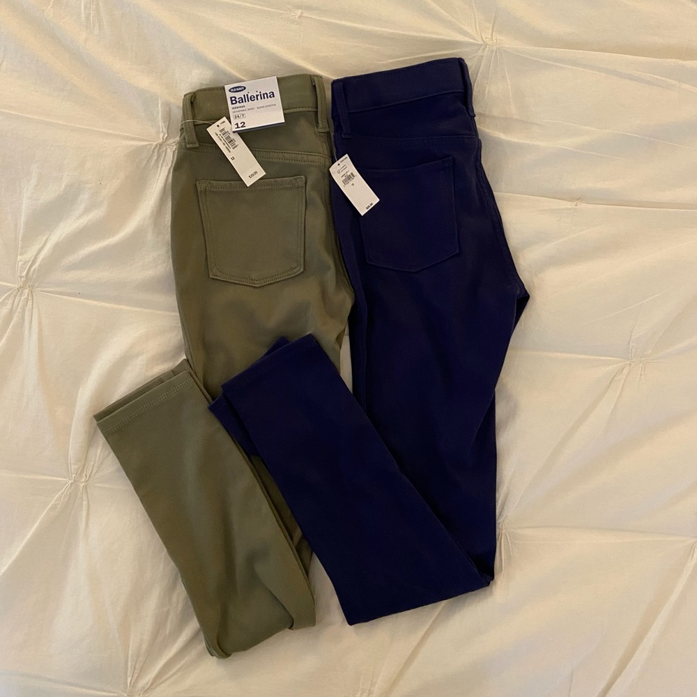 Old Navy ballerina jeggings, NWT, size 12 GREEN